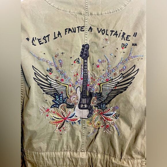 Zadig & Voltaire parka jacket in military green with pink puffer liner. NWT - Picture 9 of 15